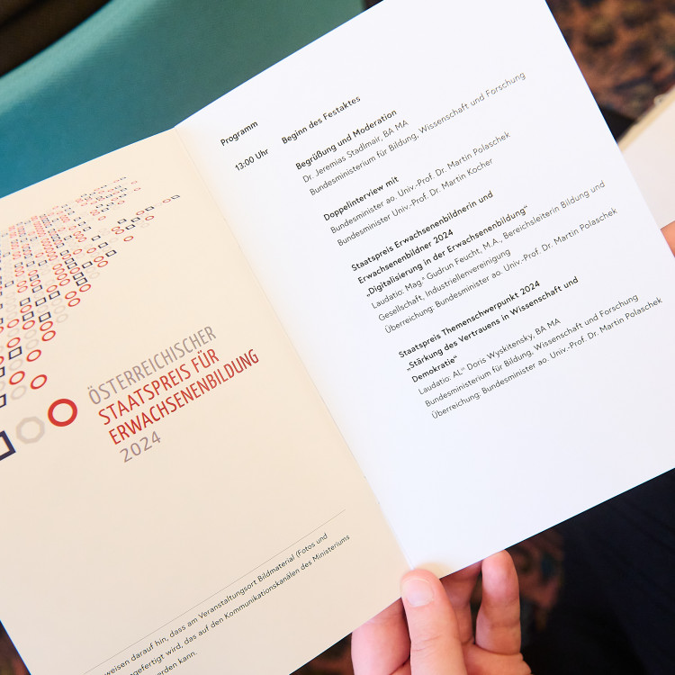 Verleihung des Österreichischen Staatspreises für Erwachsenenbildung 2024 - Bild Nr. 13388